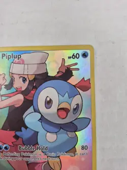Pokemon TCG Piplup 239/236 Cosmic Eclipse Holo Secret Rare Full Art Card LP - Image 3