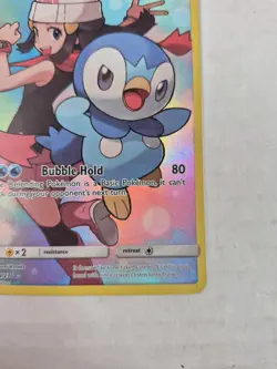 Pokemon TCG Piplup 239/236 Cosmic Eclipse Holo Secret Rare Full Art Card LP - Image 4