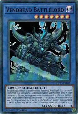 EXFO-EN082 VENDREAD BATTLELORD SUPER RARE 1ST EDITION NEAR MINT YuGiOh TCG - Image 1