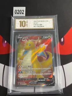 PTCG Pokemon S-Chinese Blue Sky Stream Dragonite V SR-Pyxis gold 10 - Image 1