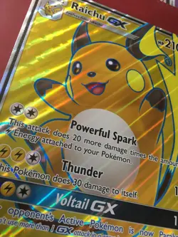 POKEMON JUMBO RAICHU GX SM90 SUN & MOON OVERSIZED ULTRA RARE PROMO NEAR MINT - Image 3