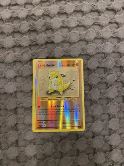 2016 Pokemon TCG Evolutions Sandshrew Reverse Holo Common 54/108 PWE - Image 2