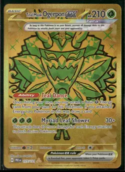 Teal Mask Ogerpon ex - SV: Prismatic Evolutions 177/131 Hyper Rare Pokemon NM - Image 1