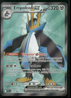 Empoleon ex ME02: Phantasmal Flames 114/094 Ultra Rare Holofoil Pokemon TCG NM - Image 1