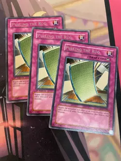 YUGIOH - PULLING THE RUG X3 - RARE - STON - 1ST/UNLIMITED - LP - Image 1
