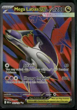 Mega Latias ex ME01: Mega Evolution 163/132 Ultra Rare Holofoil Pokemon TCG NM - Image 1