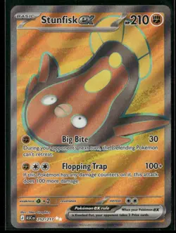 Stunfisk ex ME: Ascended Heroes 252/217 Ultra Rare Holofoil Pokemon TCG NM - Image 1