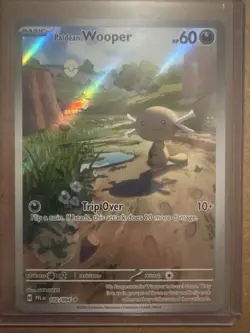 2025 Pokemon Phantasmal Flames Paldean Wooper Holo Full Art Rare #102/94 - Image 1