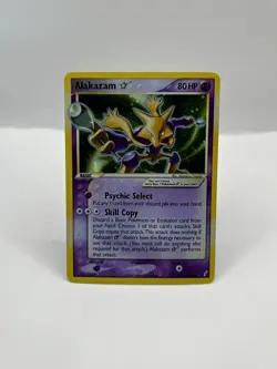 Pokemon Gold Star Alakazam EX Crystal Guardians 99/100 WOTC Vintage - Image 1