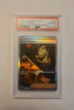2023 POKEMON PALDEA EVOLVED SPECIAL ILLUSTRATION RARE #265 BOSS'S ORDERS PSA 10 - Image 1