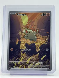 PHANPY 2024 POKEMON SURGING SPARKS ILLUSTRATION RARE 205/191 Q6011 - Image 1