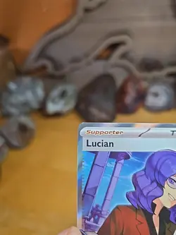 Pokemon TCG Lucian Trainer Full Art Ultra Rare Twilight Masquerade 208/167 - Image 2