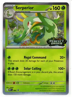 2026 Pokemon - Perfect Order - Deck Excl. HOLO stamped promo Serperior #64 - Image 1