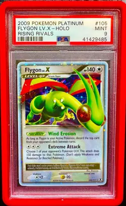 Flygon Lv.X 105/111 Rising Rivals Holo Pokemon 2009 POP 88 PSA 9 - Image 1