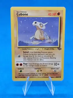 Cubone 50/64 - Jungle Set - VINTAGE WOTC Pokemon CARD - Unlimited - LP+ - Image 1