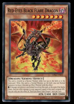 Red-Eyes Black Flare Dragon Legendary Decks II LDK2-ENJ02 Yugioh LP - Image 1