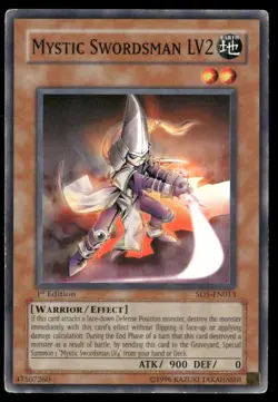 Mystic Swordsman LV2 Structure Deck: Warrior's Triumph SD5-EN013 Yugioh DMG - Image 1