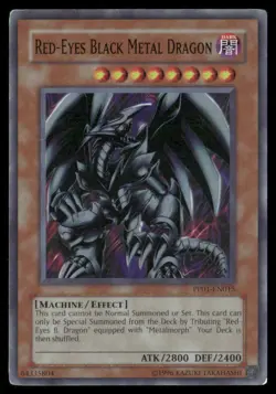 Red-Eyes Black Metal Dragon Premium Pack 1 PP01-EN015 Super Rare Yugioh LP - Image 1