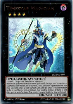 Yugioh Timestar Magician PEVO-EN009 1st Edition Ultra Rare NM - Image 1