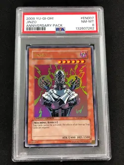 Yugioh 2008 Jinzo YAP1-EN007 PSA 8 Ultra Rare - Image 1