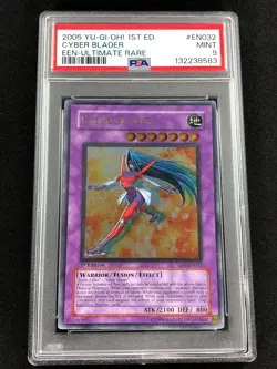 Yugioh 2005 Cyber Blader 1st EEN-EN032 PSA 9 Ultimate Rare - Image 1