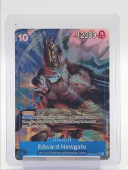 EDWARD NEWGATE 2025 ONE PIECE CARRYING ALT ART SUPER RARE #OP13-042 Q1739 - Image 1