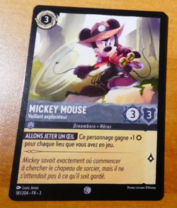 LORCANA TRADING CARD GAME TCG DISNEY CHAPITRE 3 MICKEY MOUSE 181/204 FR NEUF - Image 1