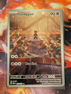 Sandygast 214/193 Near Mint Paldea Evolved Illustration Rare Holo Pokemon Card - Image 1