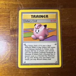 Pokemon TCG Clefairy Doll Trainer Base Set 70/102 - Image 1