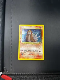 Pokemon Entei 06/64 Neo Revelation Holo Rare Damaged - Image 1