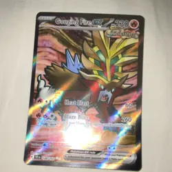 POKEMON GOUGING FIRE EX 188/162 SV05 FULL ART HOLO ULTRA RARE 230HP - Image 1