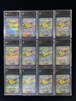 2025 Pokemon TCG JPN M2a 044/193 RR Pikachu ex RPA 10 Pristine Lot*12 #3 LT97 - Image 1