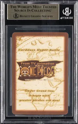 2000 ONE PIECE CARDASS GOLD #C72 ZORO, NICKNAMED THE PIRATE HUNTER BGS 10 - Image 2