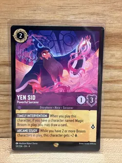 Yen Sid: Powerful Sorcerer Disney Lorcana EN4 Ursula's Return Legendary - Image 1