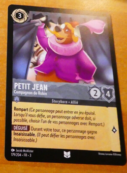 LORCANA TRADING CARD GAME TCG DISNEY CHAPITRE 3 PETIT JEAN 179/204 FR NM - Image 1