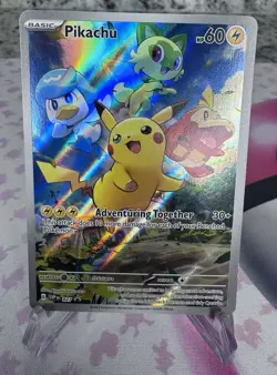 Pikachu 027 Sv: Scarlet & Violet Promo Cards Holo NM - Image 1