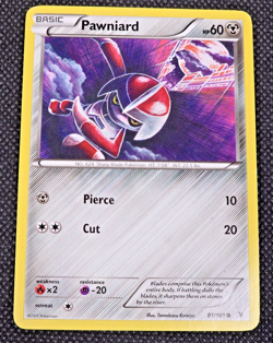 Pawniard 81/101 Pokemon TCG Noble Victories Common Card LP -- L22 - Image 1