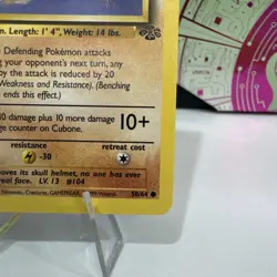 Jungle Set Cubone Pokemon Card - 50/64 MP - Image 4