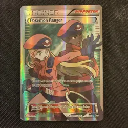 Pokemon Ranger Full Art Trainer Steam Siege Holo Card 113/114 XY NM - Image 1