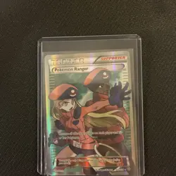 Pokemon Ranger Full Art Trainer Steam Siege Holo Card 113/114 XY NM - Image 3