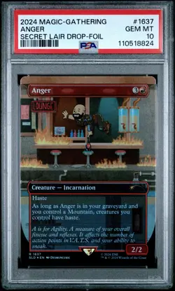 2024 MTG SECRET LAIR DROP FALLOUT: S.P.E.C.I.A.L.-FOIL #1637 ANGER PSA 10 - Image 1