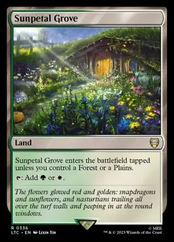 1 x Sunpetal Grove - Commander: The Lord of the Rings: Tales of Middle-Earth - N - Image 1