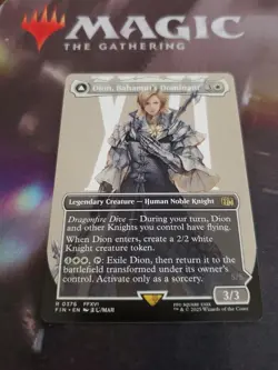 Mtg. Dion, Bahamut's Dominant. Borderless. Final Fantasy. Pack Fresh - Image 1