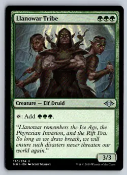 Llanowar Tribe 170 Uncommon Modern Horizons Magic: The Gathering Near Mint - Image 1