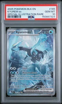 2025 Pokemon Kyurem EX #165 PSA 10 SIR Black Bolt Special Illustration Rare - Image 1