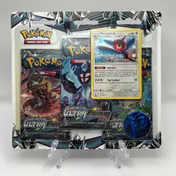 (402834) Pokemon Sun & Moon Ultra Prism Porygon-Z 3-Pack Blister Factory Sealed 820650803468 - Image 1