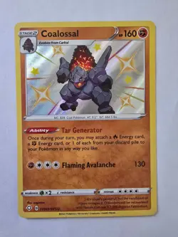 Coalossal SV069/SV122 Rare Shiny Shining Fates Shiny Vault Pokemon NM - Image 1