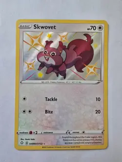 Skwovet SV099/SV122 Rare Shiny Shining Fates Shiny Vault Pokemon NM - Image 1
