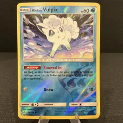 Alolan Vulpix 39/236 Reverse Holo Cosmic Eclipse 2019 Pokemon TCG Card - Image 1