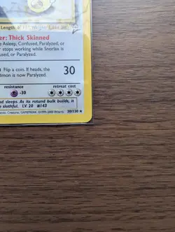 Snorlax 030/130 Base Set 2 Regular Rare Non-Holo Card Near Mint Pokemon TCG - Image 5